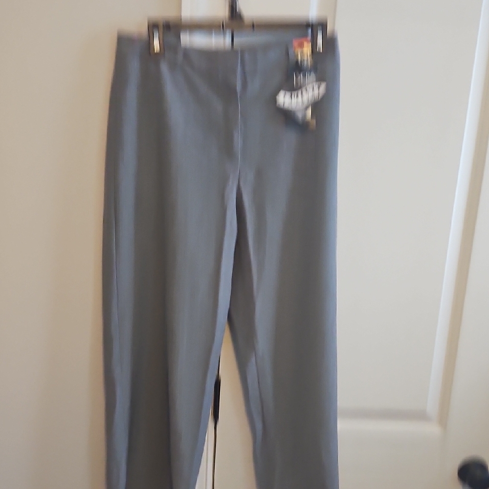 nwt womens sz 14 gray st. bernard trouser crop pants